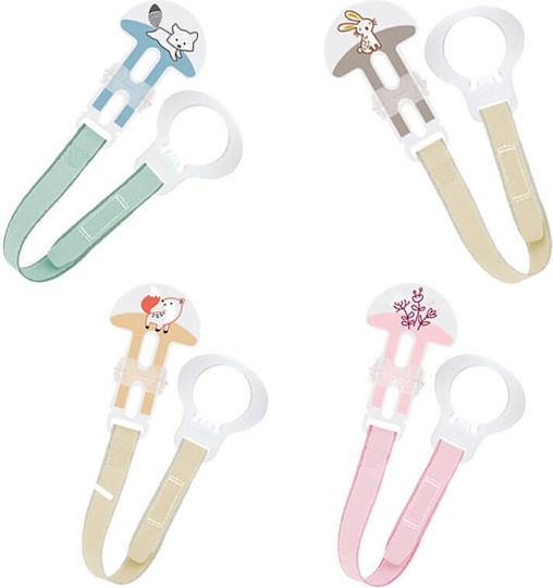 Mam Pacifier Ribbon Fabric Flowers - Pink Pink