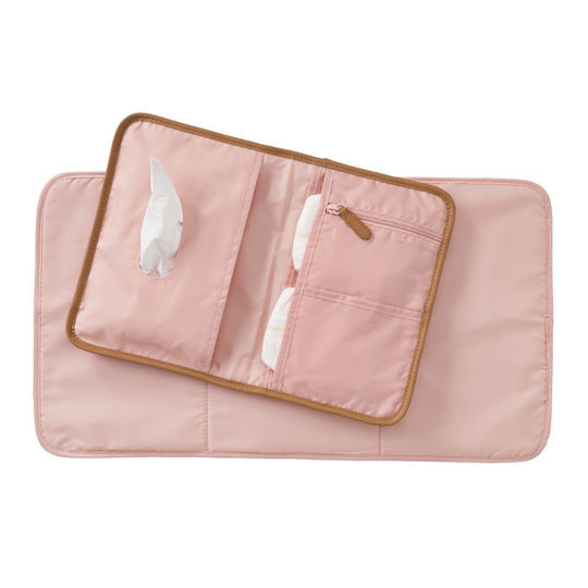 Fresk Portable Changing Pad Swallow made of Fabric Pink 18x26cm
