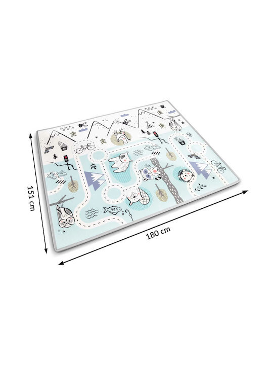 Nukido Kids Synthetic Activity Mat 150x180cm 1.5mm Blue