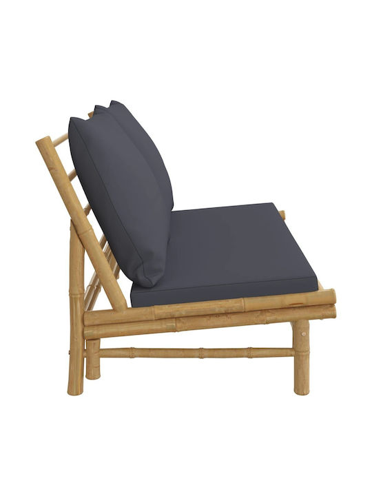 Zweisitziges Sofa Außenbereich Bamboo mit Kissen 115x85.5x73.5cm