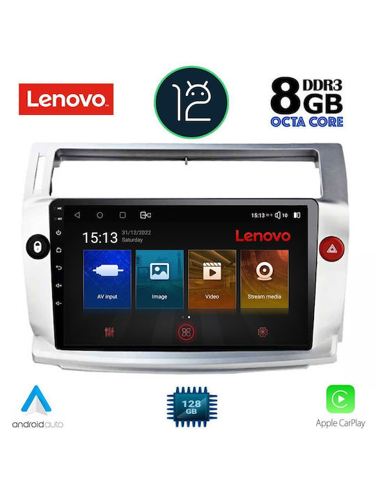 Lenovo Sistem Audio Auto pentru Citroen C4 2004-2011 (Bluetooth/USB/AUX/WiFi/GPS) cu Ecran Tactil 9"