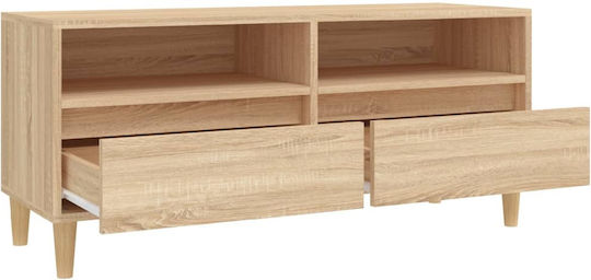 vidaXL TV-Ständer Beige M100xT34,5xH44,5cm