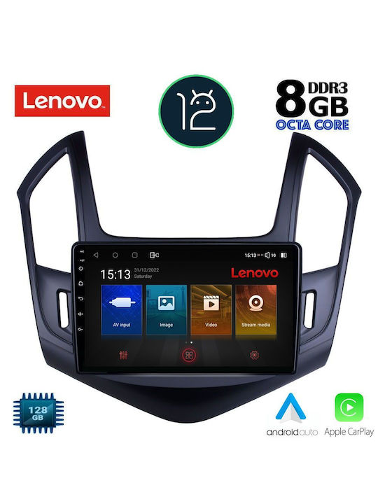 Lenovo Sistem Audio Auto pentru Chevrolet Cruze 2013-2015 (Bluetooth/USB/AUX/WiFi/GPS) cu Ecran Tactil 9"