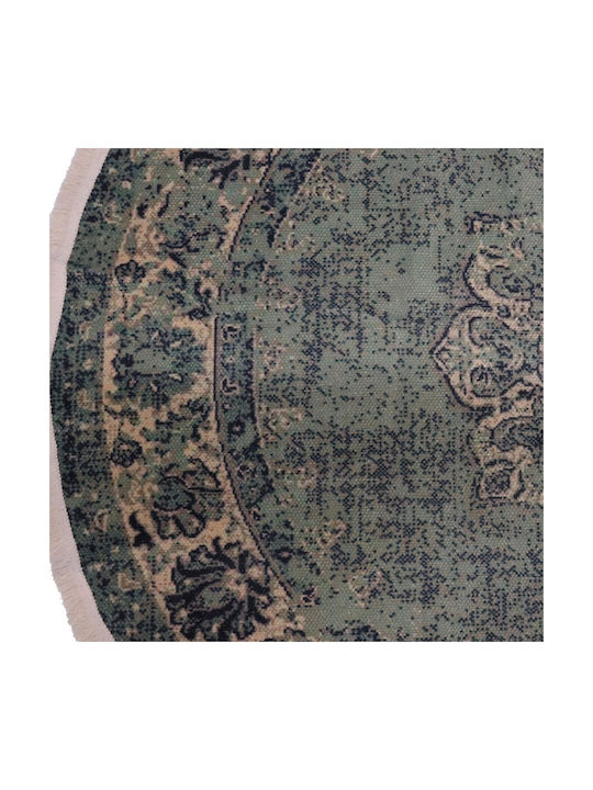 ArteLibre Χαλί Καλοκαιρινό Βαμβακερό Φ120cm Πράσινο ArteLibre Χαλί Καλοκαιρινό Βαμβακερό Φ120cm Πράσινο