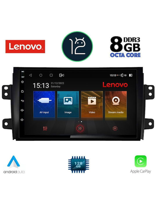 Lenovo Ηχοσύστημα Αυτοκινήτου για Fiat / Suzuki Sedici / SX4 (Bluetooth/USB/AUX/WiFi/GPS) με Οθόνη Αφής 9"