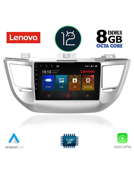 Lenovo Ηχοσύστημα Αυτοκινήτου για Hyundai Tucson (Bluetooth/USB/AUX/WiFi/GPS) με Οθόνη Αφής 9"