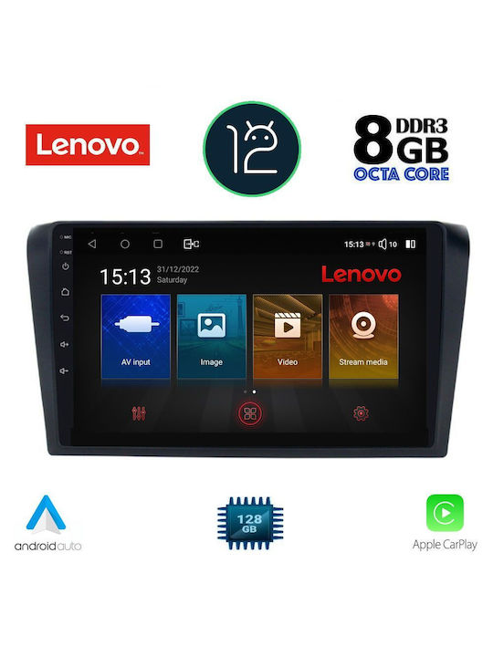 Lenovo Car-Audiosystem für Mazda 3 2003-2008 (Bluetooth/USB/AUX/WiFi/GPS) mit Touchscreen 9"