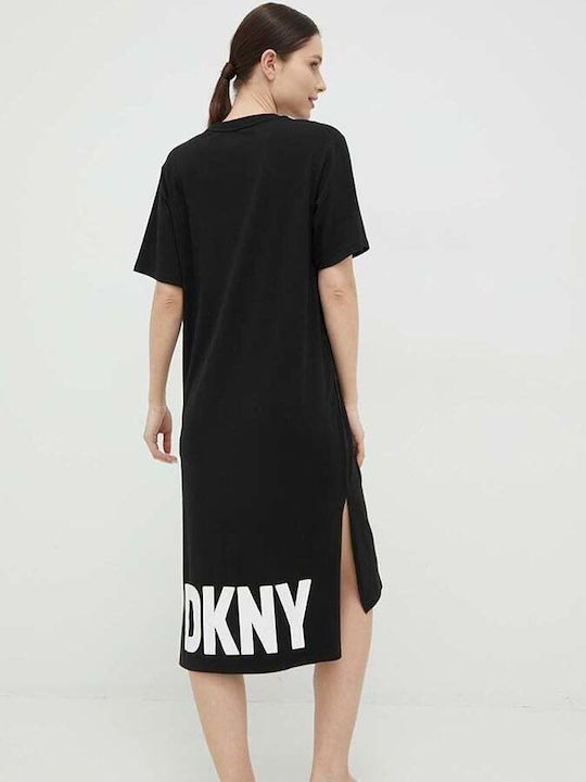 DKNY Summer Midi Dress Black