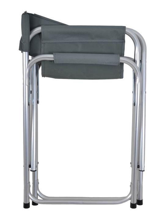 Regiestuhl Aluminium Gray