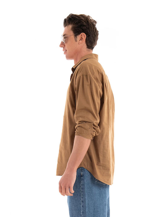 Gabba Men's Shirt Long Sleeve Brown