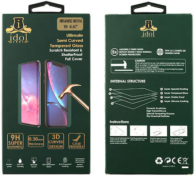 Idol 1991 3D 0.3mm Adeziv Complet Sticlă călită pe toată fața Negru (Huawei Nova 10) 8335778