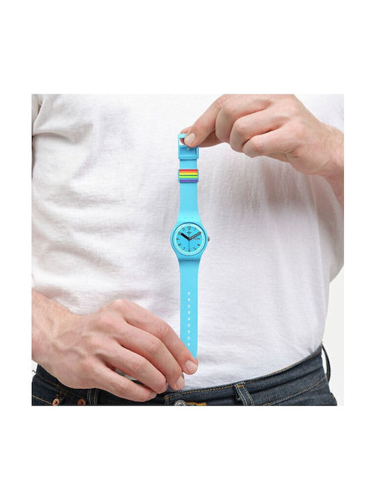 Swatch Proudly Ρολόι Μπαταρίας με Καουτσούκ Λουράκι