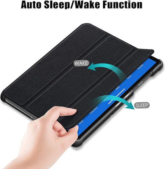 Techsuit FoldPro Flip Cover Neagră (Lenovo Tab M10 FHD Plus (a doua generație) 10.3")