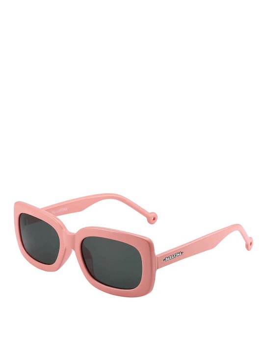 Parafina Duna Women's Sunglasses with Pink Plastic Frame and Gray Lens