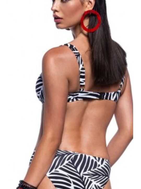 Bluepoint Underwire Bikini Bra with Adjustable Straps Black