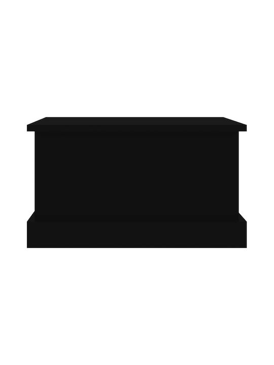 vidaXL Wooden Decorative Trunk Black 50x30x28cm