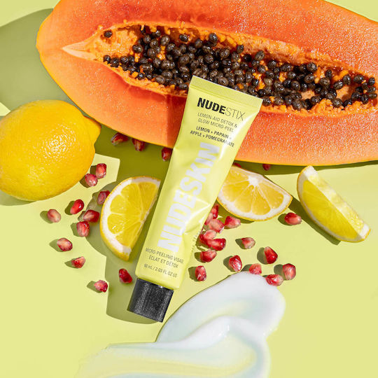 Nudestix Nudeskin 4-Step Citrus Renew Travel Set for Facial Cleaning for Makeup 4 pcs 4pcs