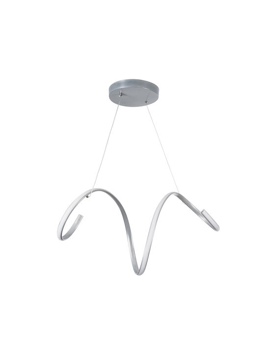 GloboStar Spirale Pendant Light Silver 25x25x30cm