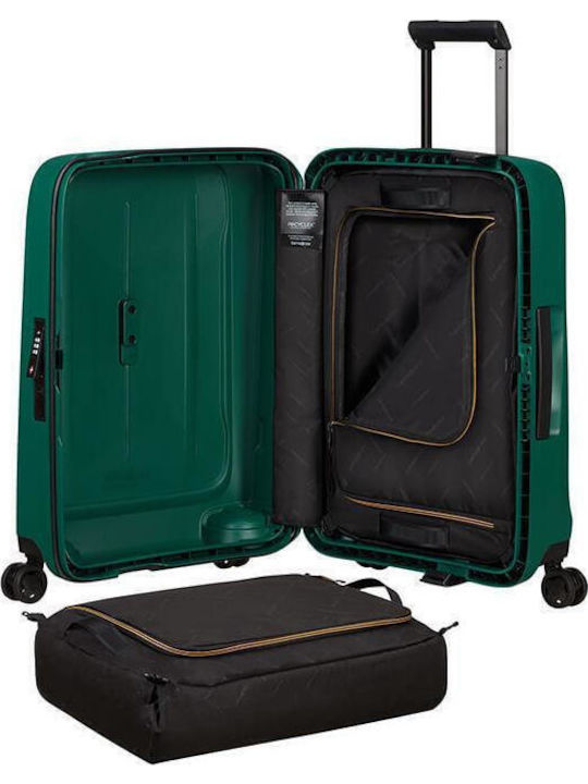 Samsonite Essens Cabin Hard Green Suitcase With 4 Wheels Height 55cm