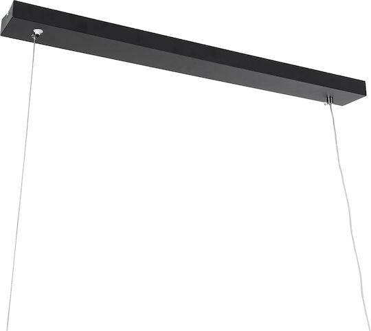 GloboStar Windy Deckenleuchte Schwarz LED mit Verstellbarem Weiß Licht Schiene 120x30x30cm