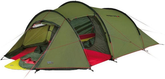 High Peak Falcon 4 Σκηνή Camping Τούνελ Ορειβασίας Πράσινη με Διπλό Πανί 4 Εποχών για 4 Άτομα Αδιάβροχη 3000mm 400x230x110εκ.