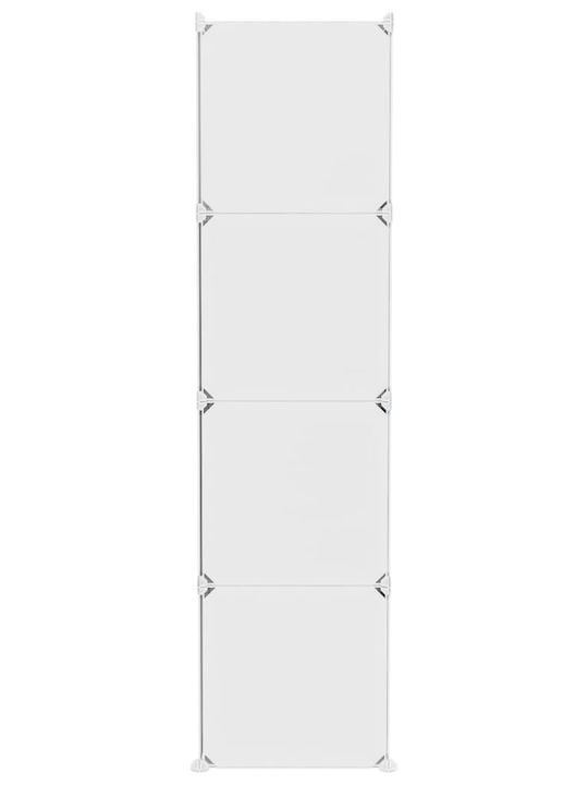 vidaXL Spielzeug Aufbewahrungssystem aus Kunststoff Mehrfarbig 124.5x31.5x123.5cm 1Stück