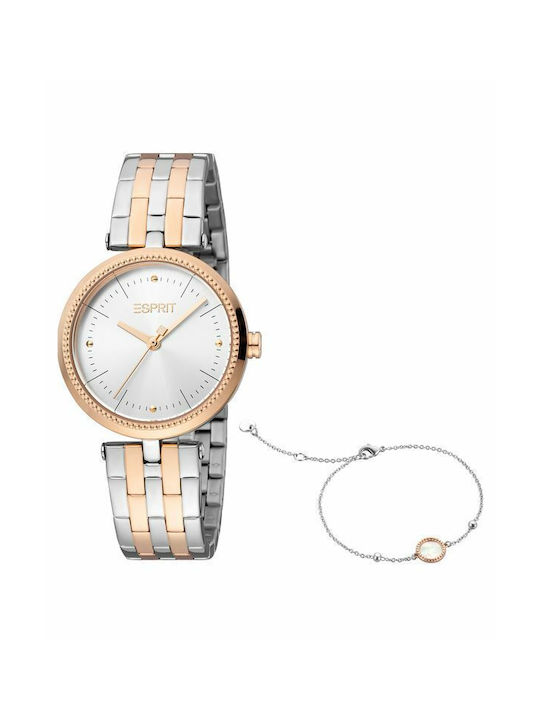 Esprit Watch with Pink Gold Metal Bracelet