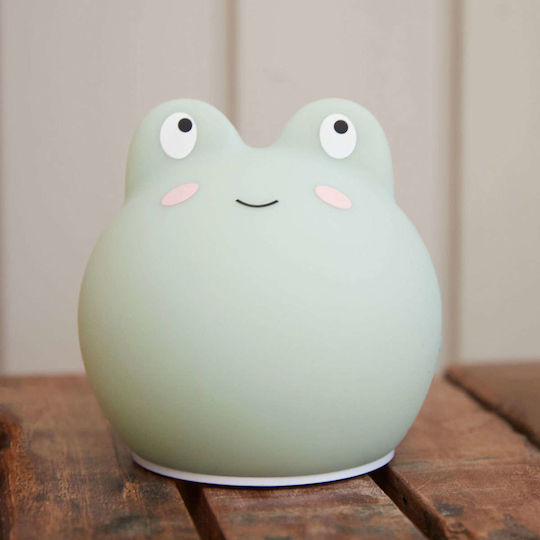 Filibabba Нощна Светлина Frog Батерии Зелен