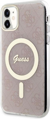Guess MagSafe Silicone Back Cover Pink (iPhone 11)