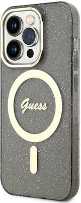 Guess Coperta din spate Silicon Glitter Gold (iPhone 14 Pro) GUHMP14LHCMCGK