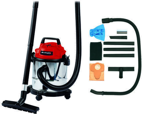 Einhell 1812 Staubsauger Flüssigkeiten / Feststoffe 1250W mit Kunststoff Behälter 12Es