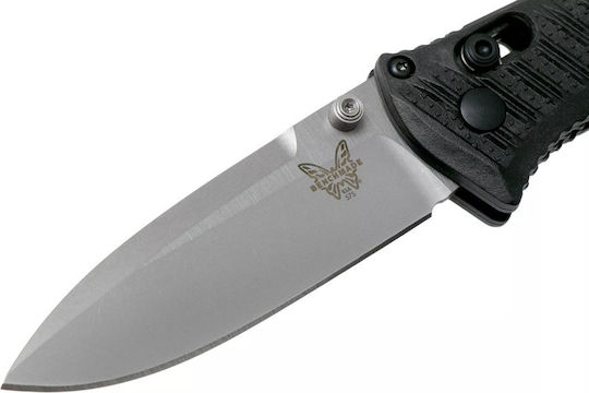 Benchmade Mini Presidio Ii Pocket Knife Black in Sheath