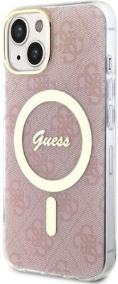 Guess MagSafe Back Cover Σιλικόνης Ροζ (iPhone 14 Plus)