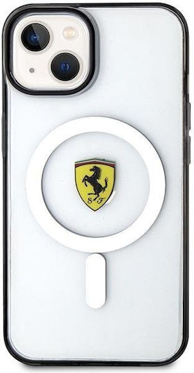 Ferrari Outline Magsafe Back Cover Σιλικόνης Διάφανο (iPhone 14 Plus)