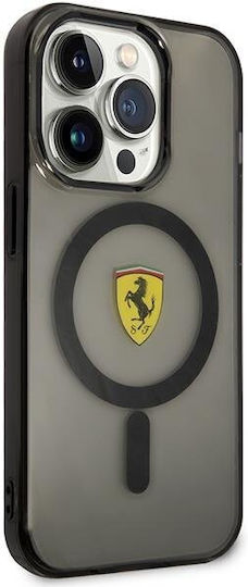 Ferrari Translucent Magsafe Back Cover Σιλικόνης Μαύρο (iPhone 14 Pro Max)