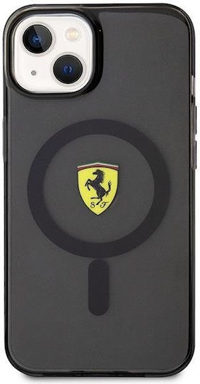 Ferrari Translucent Magsafe Back Cover Σιλικόνης Μαύρο (iPhone 14)