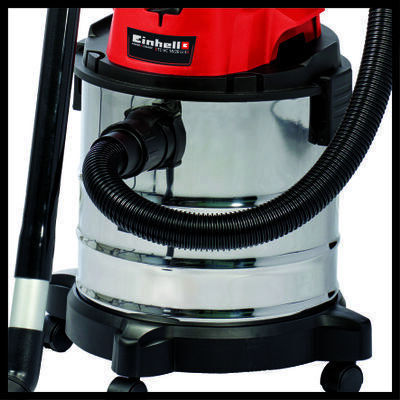 Einhell Tcvc 18/20 Lisolo Rechargeable Vacuum Wet / Dry Without Charger and Battery with Stainless Bin 20lt