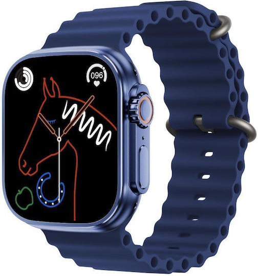 XO M8 Pro Smartwatch με Παλμογράφο (Μπλε)