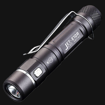 JETBeam Flashlight LED Waterproof IPX8 with Maximum Brightness 650lm