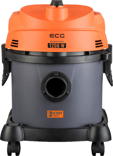ECG 2120 Staubsauger Flüssigkeiten / Feststoffe 1200W mit Kunststoff Behälter 12Es