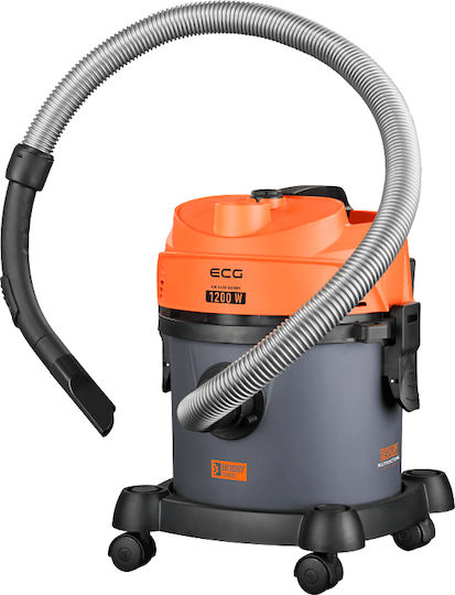 ECG 2120 Staubsauger Flüssigkeiten / Feststoffe 1200W mit Kunststoff Behälter 12Es