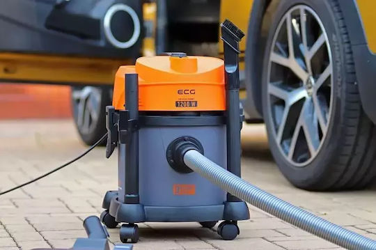 ECG 2120 Staubsauger Flüssigkeiten / Feststoffe 1200W mit Kunststoff Behälter 12Es
