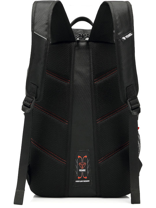 Yenkee YBB 1503 Shield Wasserdicht Tasche Rucksack für Laptop 15.6" in Schwarz Farbe