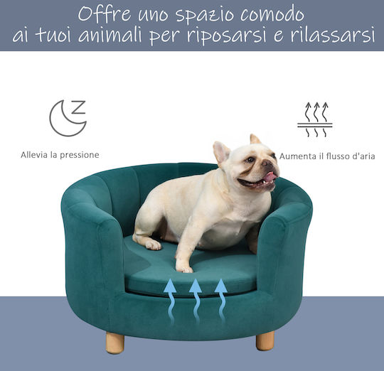 Pawhut Sofa Cat Green 65x64x37cm