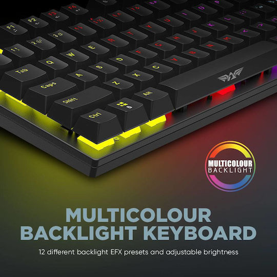 Armaggeddon MKA-2C Neo Gaming Mechanical Keyboard Tenkeyless with Custom Blue switches and RGB lighting (English US)