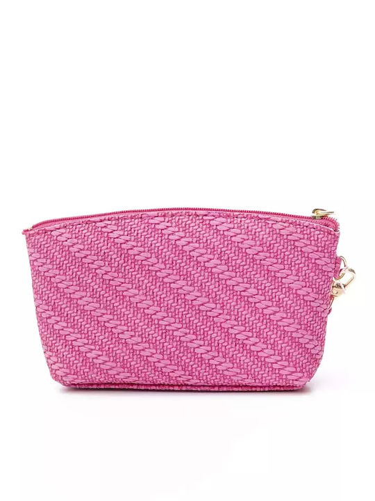 Kulturbeutel Fuchsia Straw