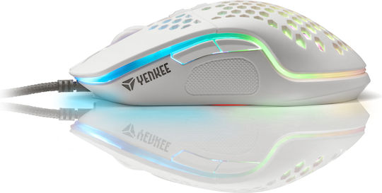 Yenkee Shotgun YMS 3030 RGB Gaming Ποντίκι 6400 DPI Λευκό