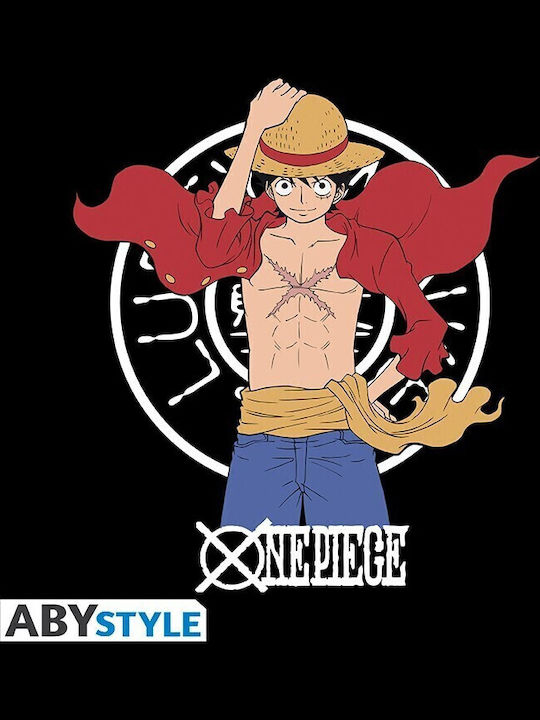 Abysse One Piece - Luffy New World T-shirt Ein Stück Schwarz Baumwolle Abysse One Piece - Luffy New World T-shirt Ein Stück Schwarz Baumwolle
