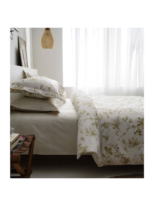 Vesta Home Rebecca 1 Κουβερλί Υπέρδιπλο Βαμβακοσατέν Λαδί 230x270cm
