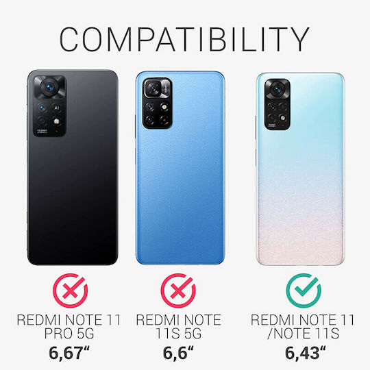 Kalibri Задна корица Кожа Оранжев (Redmi Note 11 / 11S 4G)